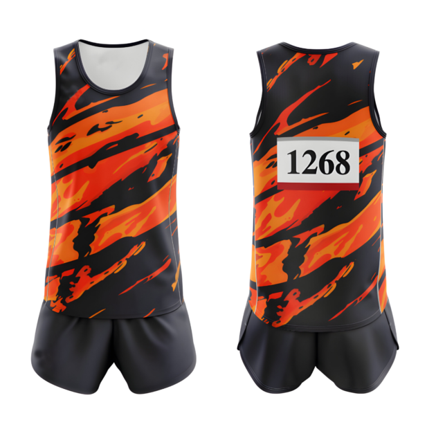 Flame Flash – Customized Track Uniform – AA040