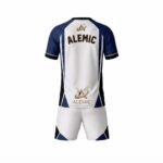 Custom football kits back view – Alemic Wear