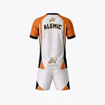 Custom football kits back view – Alemic Wear