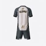 Custom football kits back view – Alemic Wear