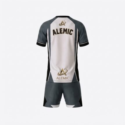 Custom football kits back view – Alemic Wear