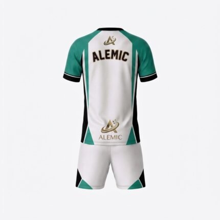 Custom football kits back view – Alemic Wear