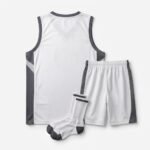 Custom basketball kits back view – Alemic Wear