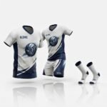 Custom volleyball uniforms front view – Alemic Wear