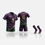 Custom volleyball uniforms back view – Alemic Wear
