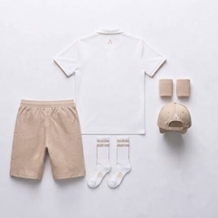 Custom tennis racket sportswear back view – Alemic Wear