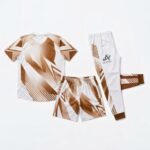 Custom team training kits back view – Alemic Wear