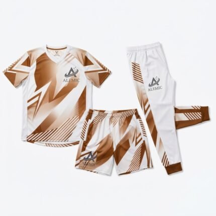 Custom team training kits front view – Alemic Wear