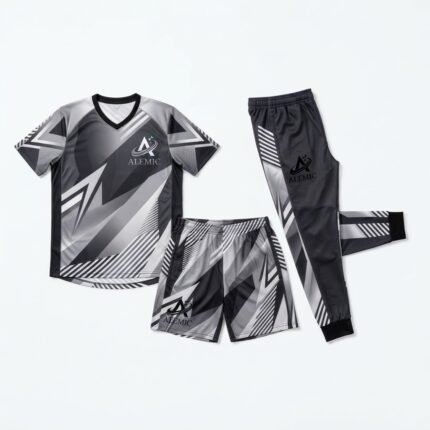 Custom team training kits front view – Alemic Wear