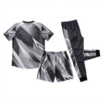 Custom team training kits back view – Alemic Wear