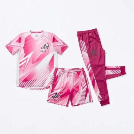 Custom team training kits front view – Alemic Wear
